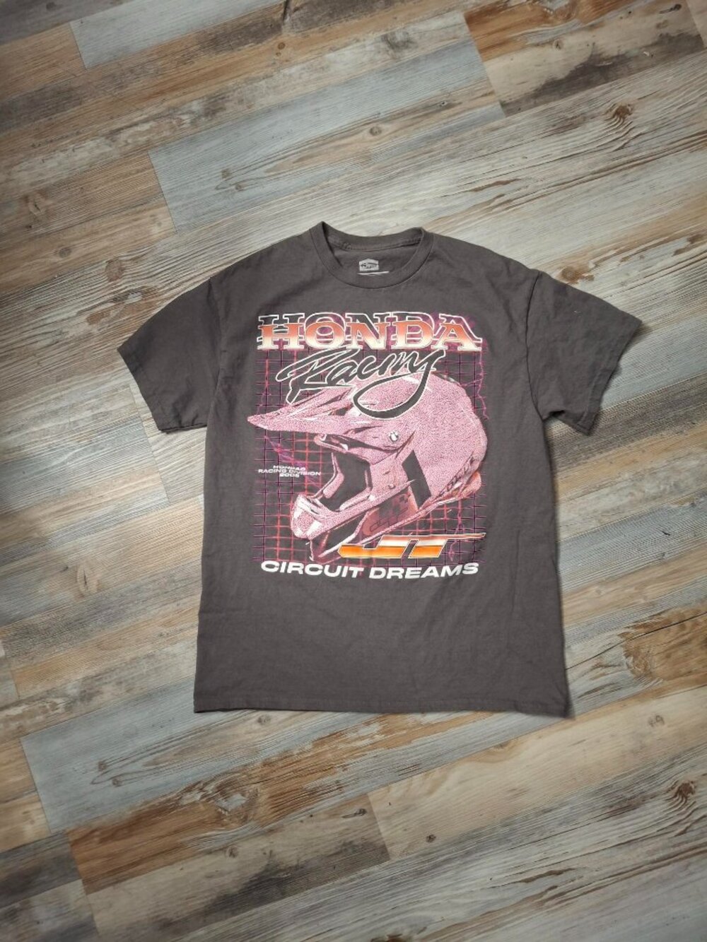 Vintage Honda Racing Division 2005 JT Circuit Dreams Size Med Gray 100% Cotton